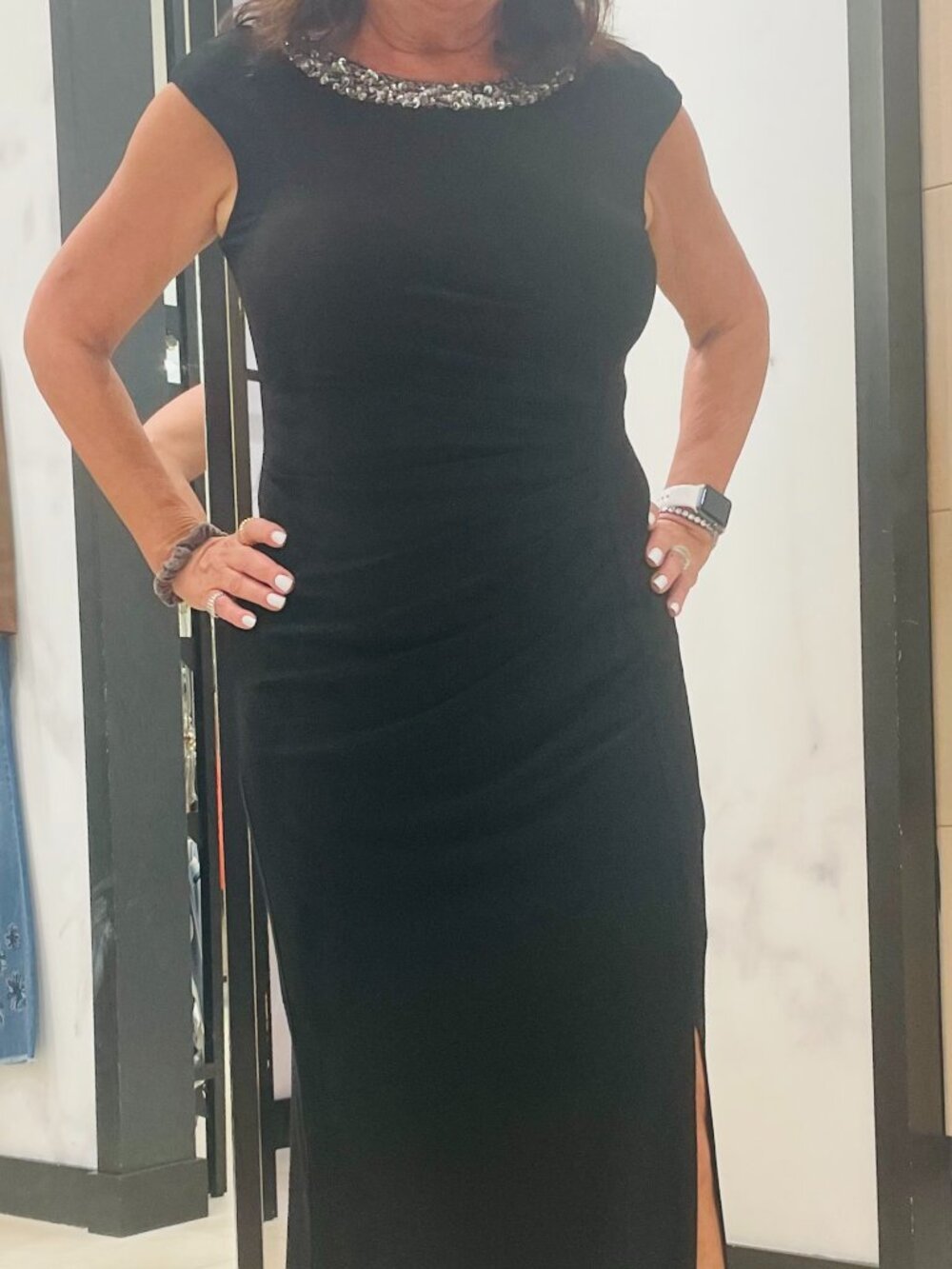 Joseph Ribkoff Maxi Dress with front side slit